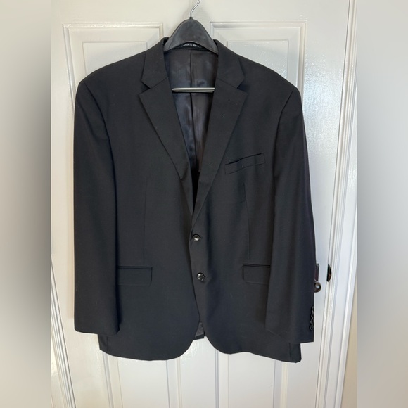 Suit jacket coat blazer black Austin Reed Signature size 48R